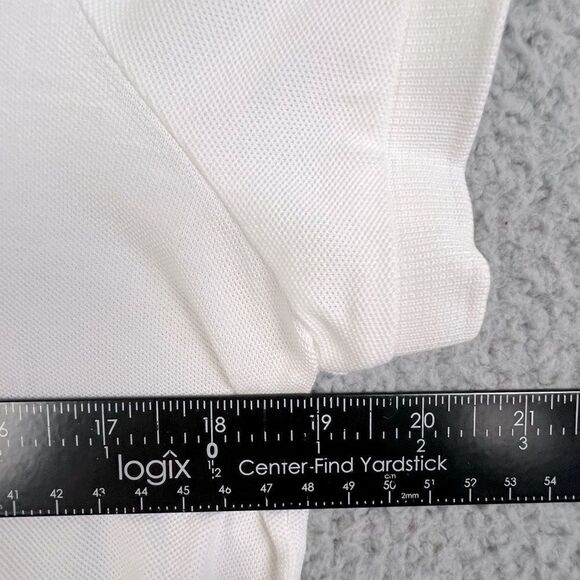 LILLY PULITZER WOMENS POLO GOLF SHIRT WHITE SIZE L - Picture 7 of 9